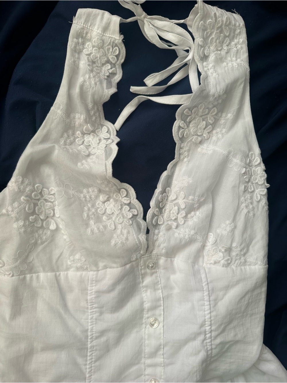 wild fable White Lace-Detail Maxi Dress - Picture 7 of 9